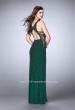 Picture of: Long Beaded Prom Dress with Lace Up Sides in Green, Style: 24138, Detail Picture 2