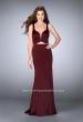 Picture of: Satin Prom Dress with Cut Outs and Open Back in Red, Style: 24150, Main Picture