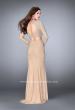Picture of: Long Sleeve Two Piece Dress with Cold Shoulders in Nude, Style: 24175, Back Picture