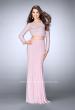 Picture of: Long Sleeve Two Piece Dress with Cold Shoulders in Pink, Style: 24175, Detail Picture 1