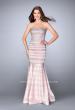 Picture of: Beaded Satin Mermaid Dress with Sweetheart Neckline in Pink, Style: 24180, Main Picture