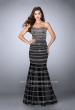 Picture of: Beaded Satin Mermaid Dress with Sweetheart Neckline in Black, Style: 24180, Detail Picture 1