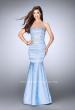 Picture of: Beaded Satin Mermaid Dress with Sweetheart Neckline in Blue, Style: 24180, Detail Picture 2