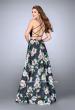 Picture of: Floral Two Piece Dress with Strappy Back and Pockets in Print, Style: 24280, Back Picture