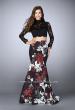 Picture of: Two Piece Prom Dress with Lace Top and Mermaid Skirt in Print, Style: 24285, Main Picture