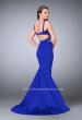 Picture of: Faux Two Piece Neoprene Dress with Mermaid Skirt in Blue, Style: 24288, Back Picture