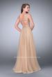 Picture of: Two Piece A-line Prom Dress with Beaded Tulle Skirt in Nude, Style: 24304, Back Picture