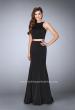 Picture of: Two Piece Prom Dress with Lace Up Back in Black, Style: 24310, Detail Picture 1