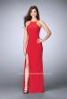 Picture of: Long Prom Dress with a Strappy Back and Side Slit in Red, Style: 24351, Back Picture