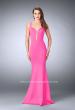 Picture of: Neoprene Mermaid Prom Dress with Cut Out Back in Pink, Style: 24360, Detail Picture 1