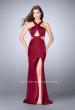 Picture of: Long Prom Dress with Front Slit and Open Back in Red, Style: 24369, Detail Picture 2