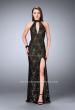 Picture of: Lace Prom Dress with Large Keyhole and Open Back in Black, Style: 24439, Main Picture