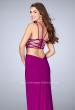 Picture of: High Neck Prom Dress with Strappy Back and Side Slit in Pink, Style: 24443, Main Picture