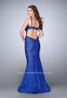 Picture of: Lace Prom Dress with Cut Outs and Sweetheart Neckline in Blue, Style: 24462, Back Picture