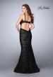 Picture of: Lace Prom Dress with Cut Outs and Sweetheart Neckline in Black, Style: 24462, Detail Picture 3