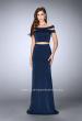 Picture of: Off the Shoulder Two Piece Dress with Strappy Back in Blue, Style: 24520, Detail Picture 1