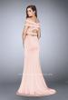 Picture of: Off the Shoulder Two Piece Dress with Strappy Back in Pink, Style: 24520, Detail Picture 3