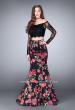 Picture of: Floral Long Sleeve Two Piece Mermaid Style Prom Dress in Print, Style: 24522, Main Picture