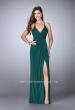 Picture of: Gathered Beaded Jersey Dress with Envelope Skit in Green, Style: 24539, Detail Picture 2