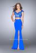 Picture of: Two Piece Prom Dress with Lace Top and Cap Sleeves in Blue, Style: 24553, Main Picture
