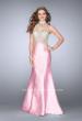 Picture of: Beaded Prom Gown with Mermaid Skirt and Beading in Pink, Style: 24562, Main Picture