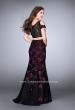 Picture of: Two Piece Cold Shoulder Lace Dress with Beading in Red, Style: 24583, Back Picture
