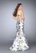 Picture of: Floral Mikado Mermaid Gown with Rectangle Neckline in Print, Style: 24589, Detail Picture 2