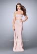 Picture of: Beaded Illusion Two Piece Dress with Attached Choker in Pink, Style: 24594, Main Picture