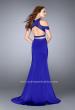 Picture of: Off the Shoulder Two Piece Dress with Open Back in Blue, Style: 24653, Back Picture