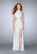 Picture of: Two Piece White Lace Dress with Multi Color Beading in White, Style: 24678, Main Picture