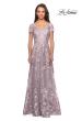 Picture of: Long Lace Evening Dress with Cap Sleeves, Style: 27870, Detail Picture 3
