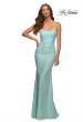Picture of: Soft Unique Sequin Dress with Ruching and Open Back in Blue, Style: 30668, Main Picture