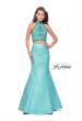 Picture of: Beaded Two Piece Mermaid Prom Dress with Open Back in Aqua, Style: 26255, Detail Picture 1