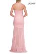Picture of: Strapless Ruched Rhinestone Gown with Sheer Skirt in Baby Pink, Style: 33725, Detail Picture 22