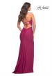 Picture of: Long Prom Dress in Luxurious Jersey with Slit in Purple, Style: 30436, Detail Picture 7
