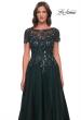 Picture of: Beautiful A-Line Tulle Dress with Beaded Bodice in Black Emerald, Style: 31267, Detail Picture 1