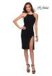 Picture of: Mid Length Party Dress with Open Back and High Neck in Black, Style: 29312, Main Picture