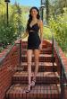 Picture of: Twist Front Sparkle Cutout Mini Dress in Black, Style: 33247, Main Picture