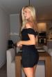 Picture of: Strapless Ruched Mini Dress in Black, Style 33250, Detail Picture 8