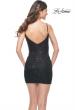 Picture of: Beaded Lace Dress with Sheer Side Panels in Black, Style: 31742, Back Picture