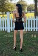 Picture of: Sheer Sparkle Corset Mini Dress in Black, Style: 33234, Back Picture