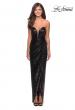 Picture of: Strapless Sequin Homecoming Dress with Tapered Skirt in Black, Style: 28180, Detail Picture 1