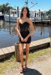 Picture of: Strapless Lace Corset Ruched Mini Dress in Black, Style: 33239, Detail Picture 1
