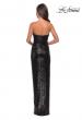 Picture of: Strapless Sequin Homecoming Dress with Tapered Skirt in Black, Style: 28180, Detail Picture 2