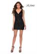 Picture of: V-Neck Short Line Sequined Party Dress in Black, Style: 29169, Detail Picture 2