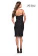 Picture of: Unique Lace Illusion Romper Dress with High Slit in Black, Style 30989, Detail Picture 2