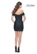 Picture of: Off the Shoulder Fitted Ruched Jersey Dress in Black, Style: 31741, Detail Picture 2