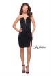 Picture of: Simple Satin Sweetheart Homecoming Dress in Black, Style: 26629, Detail Picture 4