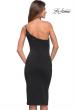Picture of: Chic One Shoulder Midi Dress with High Slit in Black, Style 30919, Detail Picture 6