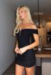 Picture of: Strapless Ruched Mini Dress in Black, Style 33250, Detail Picture 7